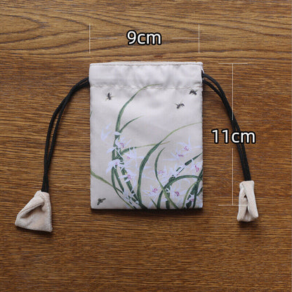 Chinese Velvet Jewelry Buddha Bag Organizer Storage Bag Jewelry Teacups Case NEW