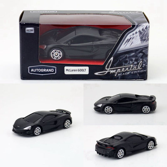 1:64 McLaren 600LT Model Car Diecast Toy Cars Metal Vehicle Boys Matte Black