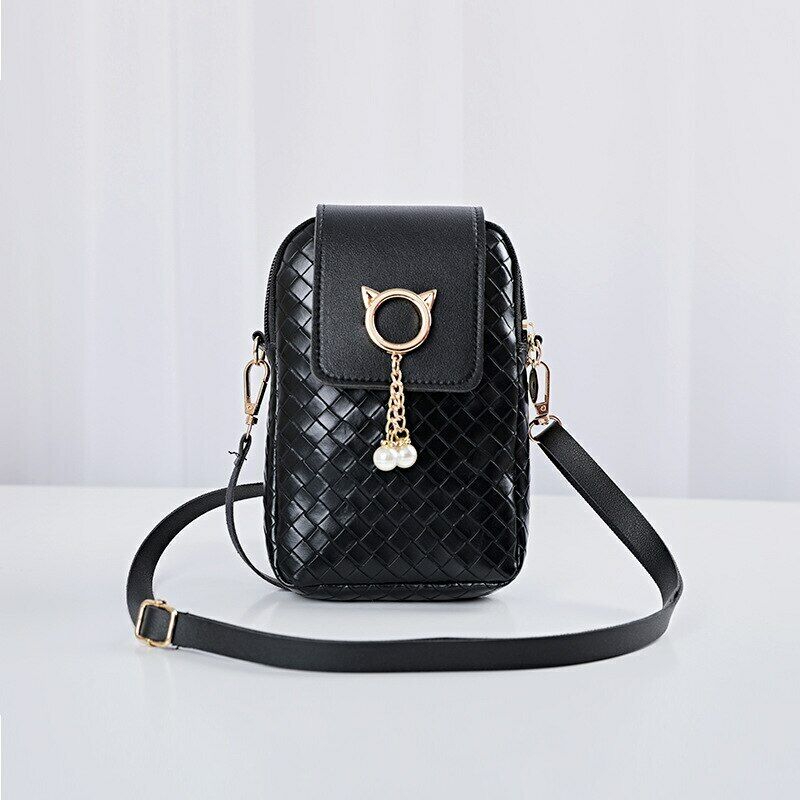 New Female Autumn Winter Mini Cross-body Shoulder Bags Pearl Tassel Diagonal Bag