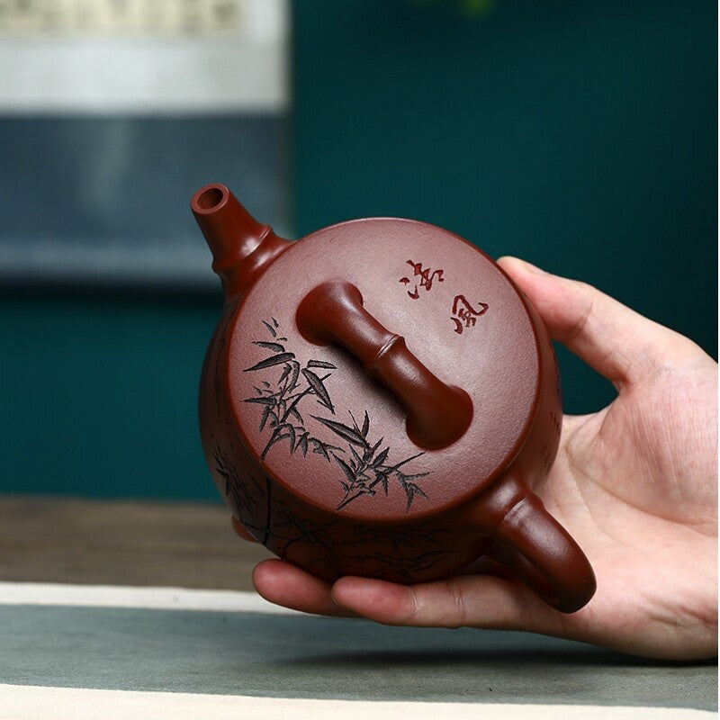 Full Handmade Tea Pot With 19 Infuser Holes Certificate Paper Master Pot Zisha