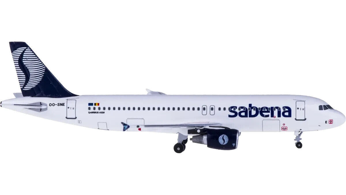 1:400 AeroClassics Sabena AIRBUS A320 Passenger Aircraft Diecast Airplane Model