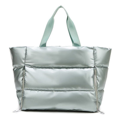 Shoulder Bag Women Nylon Bags Cotton Feather Down Big Tote Female Handbag