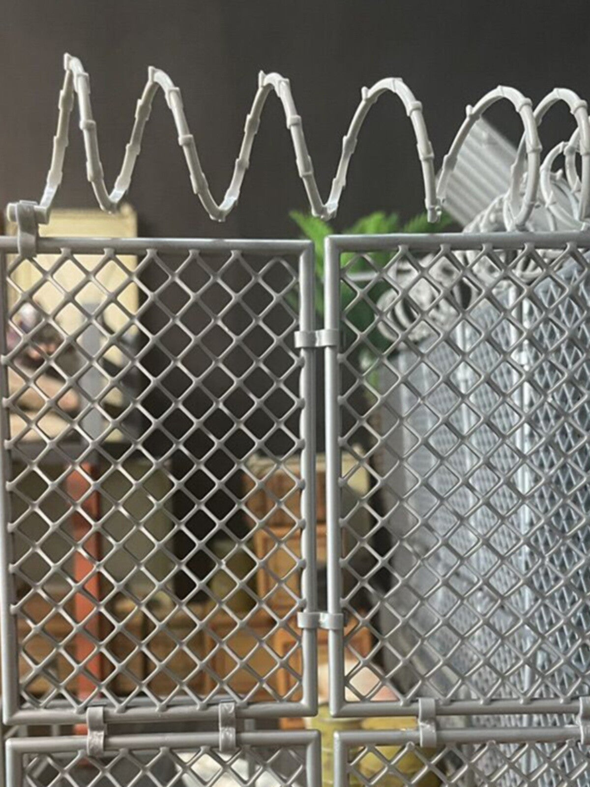 Scene Display Model Wire Fence Military Base Scene Layout Prop Model Accessories