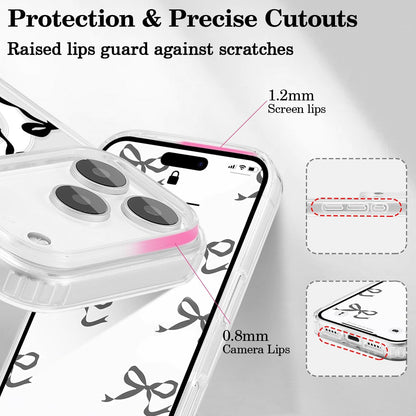 Magnetic for Iphone 17 Pro Max Case, Bow Case Compatible with Magsafe, Wireless