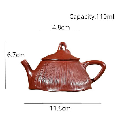 Chinese Yixing Handmade Zisha Teapot Small Capacity Infuser Tea Set Teaware