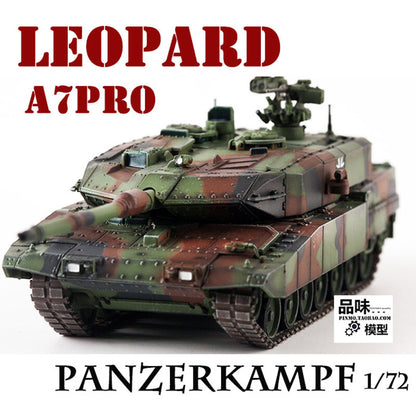 1/72 German Army Leopard 2A7Pro Tank Model Nato Tricolor Camouflage