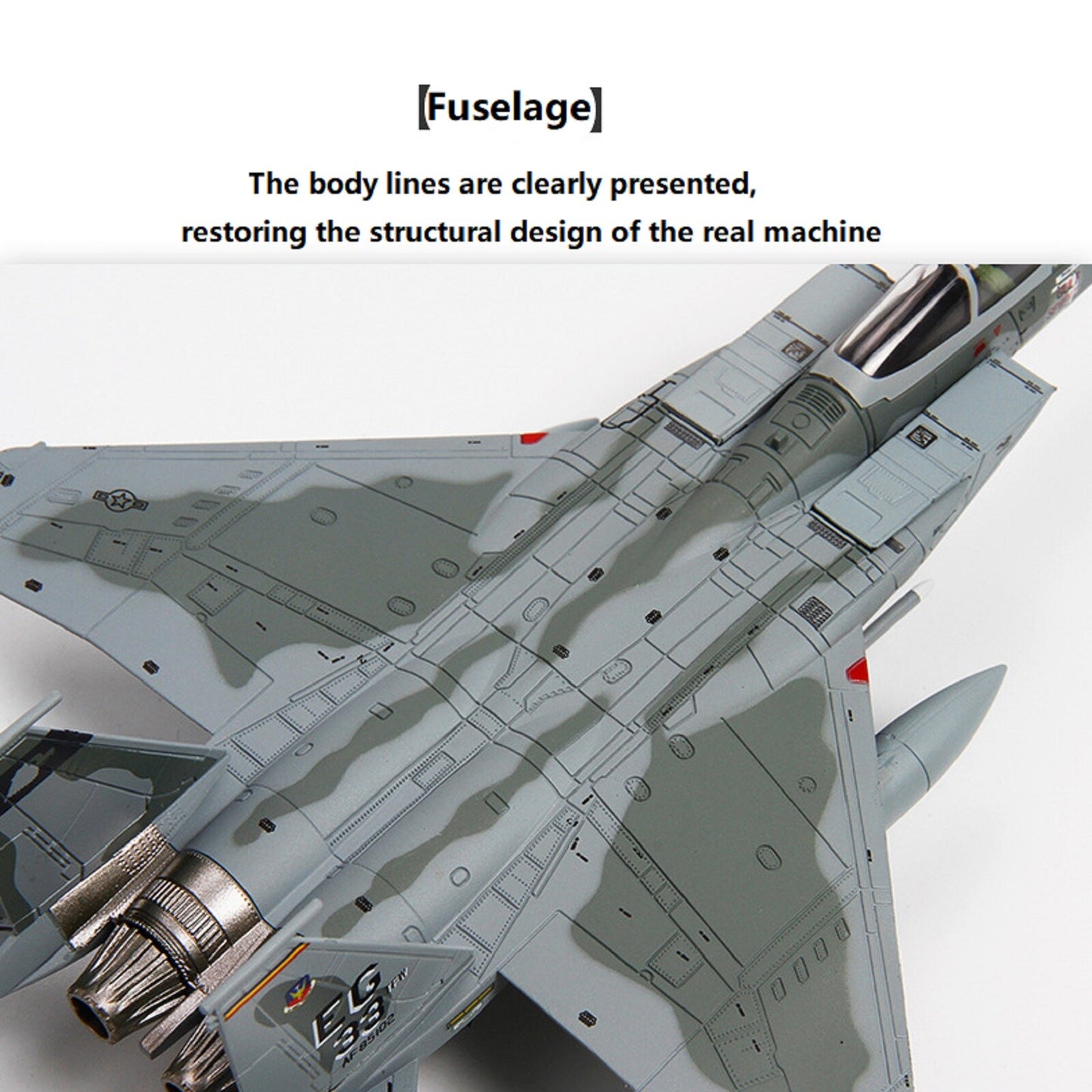 1/100 Jet F-15 Eagle Fighter Attack Alloy Aircraft model Plane Souvenir Display