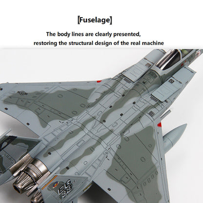 1/100 Jet F-15 Eagle Fighter Attack Alloy Aircraft model Plane Souvenir Display