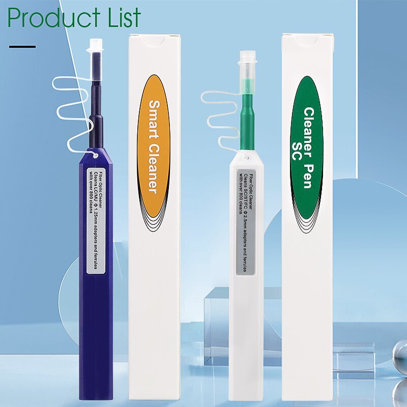 SC/FC/ST 2.5mm Fiber Optic Cleaning Pen LC/MU 1.25mm Cleaning Fiber Cleaner Tool
