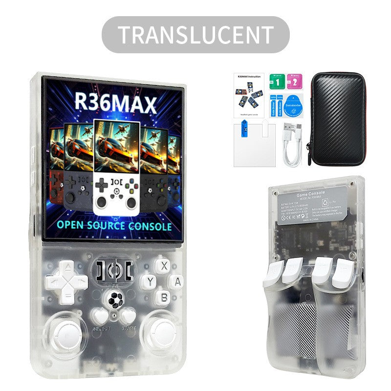 R36Max Retro Handheld Video Game Console 64-128GB 4Inch IPS Screen 22000 Games