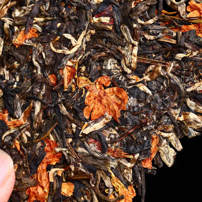 Yunnan Puerh Tea Raw Tea Cake Tea Jasmine Green Cake 200g Raw Puerh Jasmine
