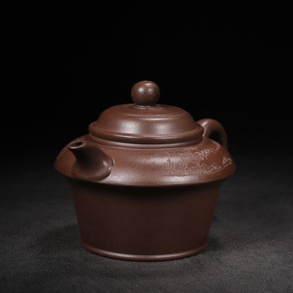 Chinese Yixing Zisha Clay Handmade Exquisite Teapot（观海听涛 底款：高海庚）