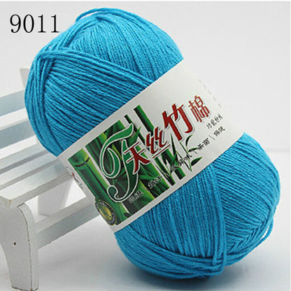 Hot Sale 50g Soft Bamboo Crochet Cotton Yarn Knitting Baby Knit Wool Yarn
