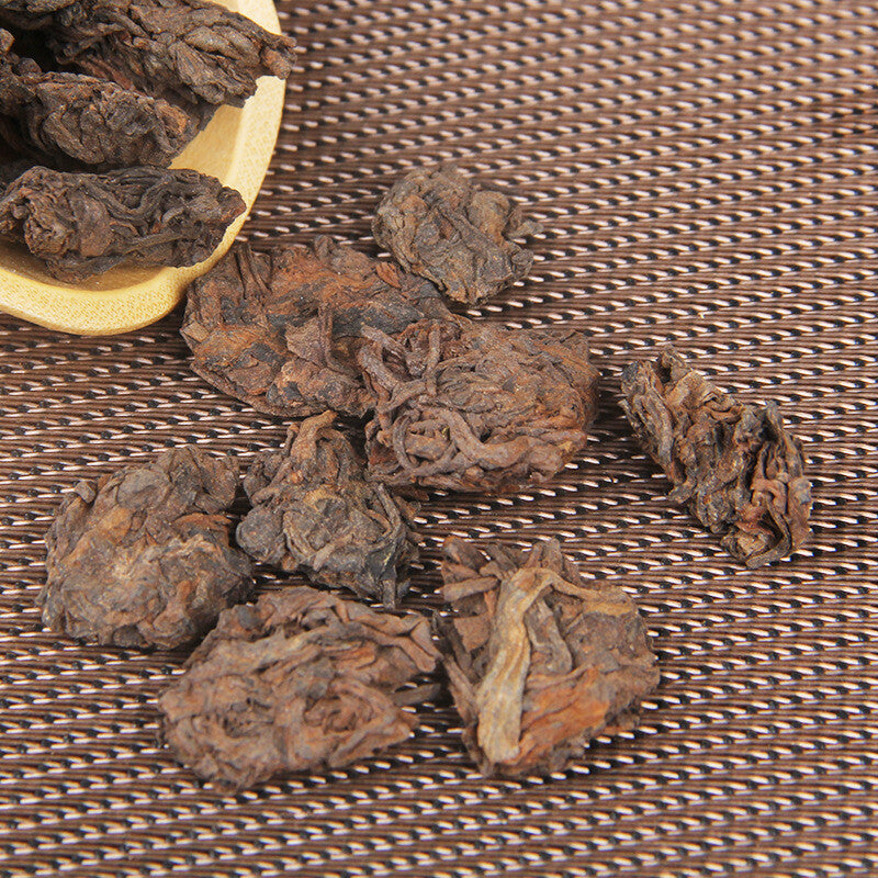 Supreme Aged Golden Bud Lao Cha Tou Pu-erh Loose Tea Ripe Pu'er Nubs Nugget Tea