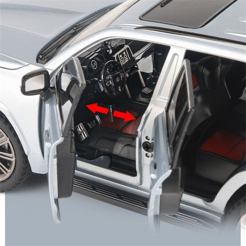 1:24 Lexus LX600 SUV Diecast Model Car Toy Vehicle Gift Sound & Light Collection
