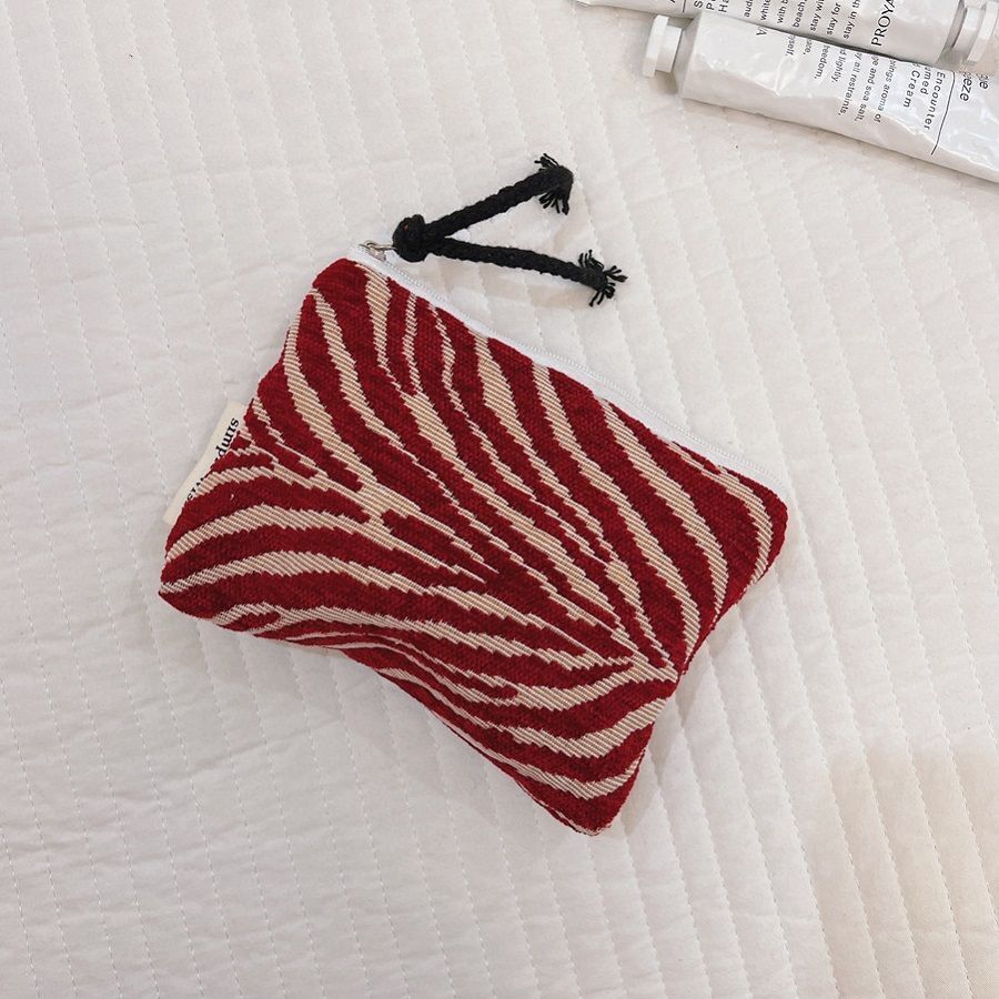 Small Cosmetic Bag Zipper Makeup Lipstick Travel Purse Organizer Pouch 14*10 CM