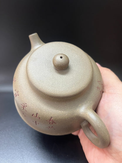 250cc chinese Yixing Handmade Zisha Duan clay Teapot TanRan Hu Tea Pot