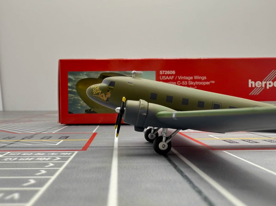 1:200 Herpa USAF Douglas DC-3 Aircraft Plane Diecast Airplane Model Collection