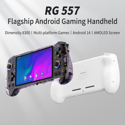 ANBERNIC RG557 5.48" AMOLED HD Screen Android 14 Handheld Game Console