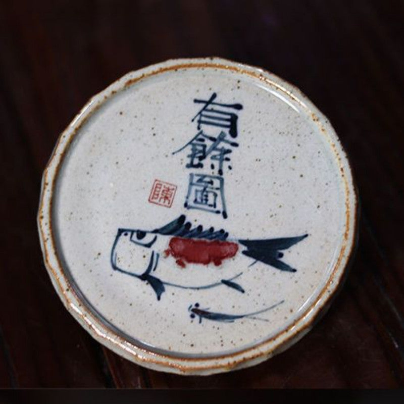 Jingdezhen Ceramic Hand-painted Cup Mat Tea Set Accessories Tea Tray Mat