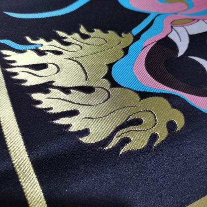 27" BROCADE WRATHFUL PROTECTOR MAHAKALA TIBETAN BUDDHIST ALTAR SHRINE CLOTH