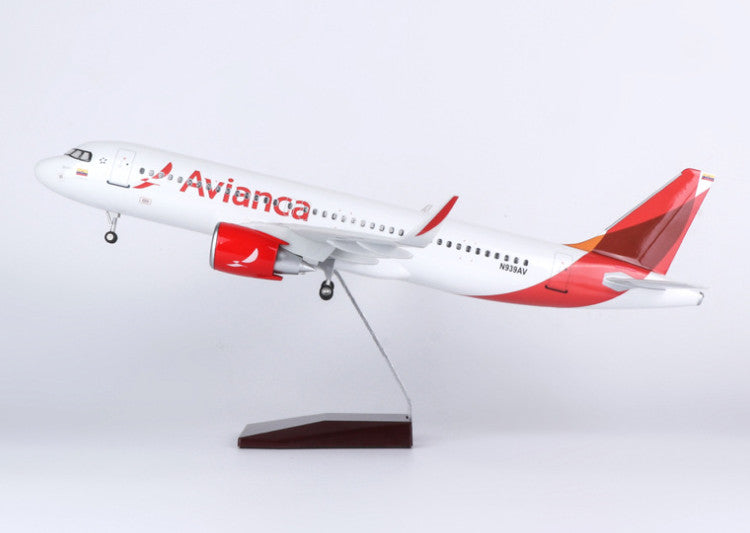 47CM 1:80 Avianca AIRBUS A320neo Passenger Airplane Landing Gears Resin Model