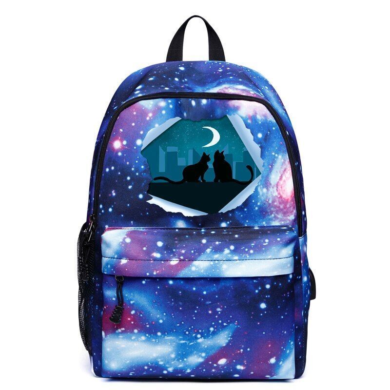 Women School Backpacks Charging Canvas Bags Teenagers Large Travel Backpack Bags