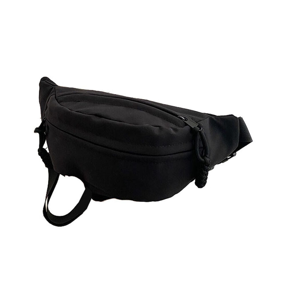 Canvas Shoulder Crossbody Bag Solid Color Chest Bag Sport Underarm Bag Simple