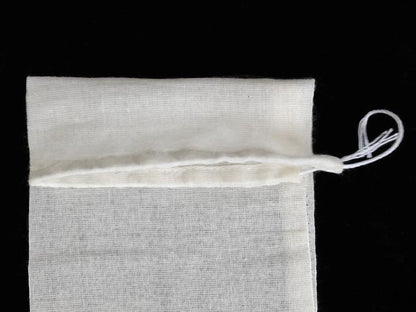 100 PCS 4x6 Cotton Muslin Drawstring Reusable Bags Packing Bath Soap Herbs Tea