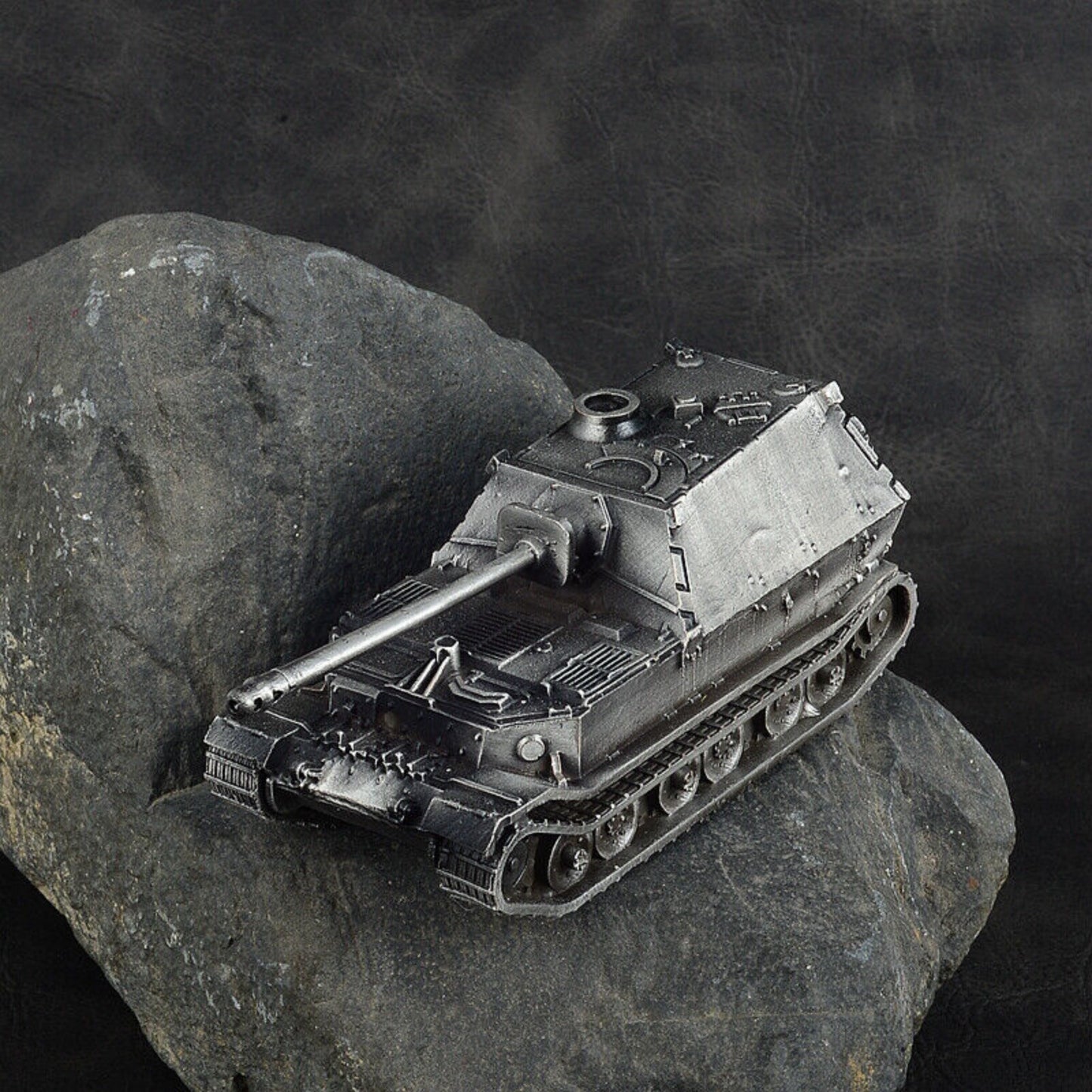 1:72 WW II Germany Jagdpanzer TIGER/P Tank Model All-metal Silver