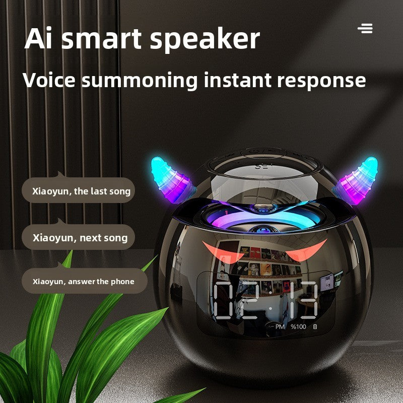 Magnetic levitation AI intelligent dialogue wireless Bluetooth speaker clock