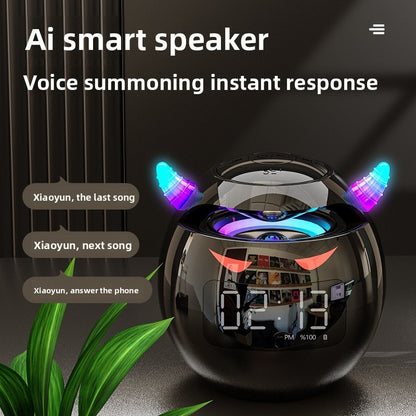 Magnetic levitation AI intelligent dialogue wireless Bluetooth speaker clock