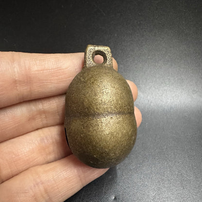 Pure Brass Gourd Bell Pendant Lucky福禄 Copper Bell Charm Wind Chime Ornament
