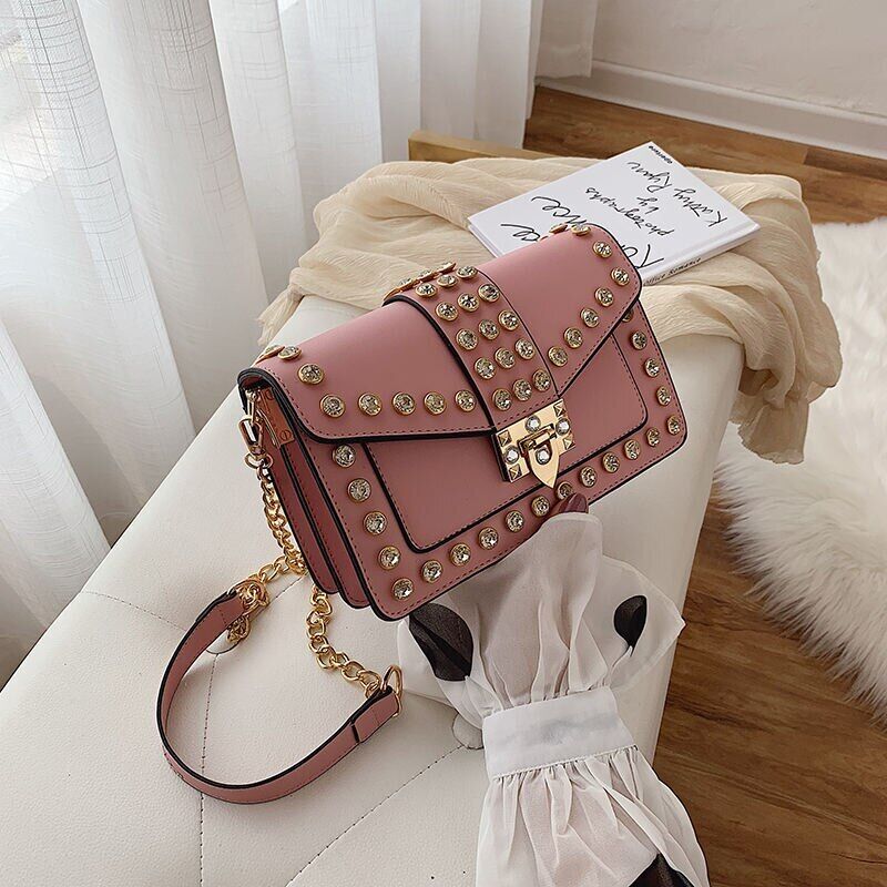 Women's Handbags Famous Bag Bags PU Leather Lock Women Shoulder Crossbody Bag