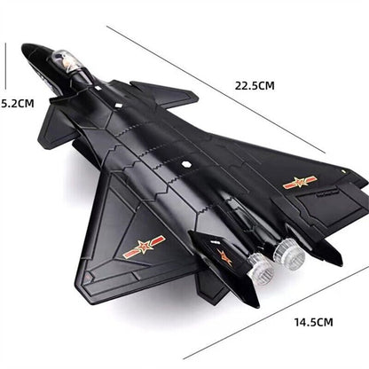NEW Chengdu J-20 Alloy Stealth Fighter Aircraft Airplane Diecast Model Kids Gift
