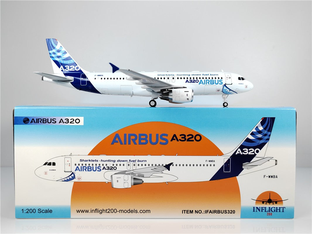 1:200 InFlight Airbus Airbus A320 F-WWBA Passenger Airplane Diecast Plane Model