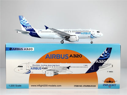 1:200 InFlight Airbus Airbus A320 F-WWBA Passenger Airplane Diecast Plane Model
