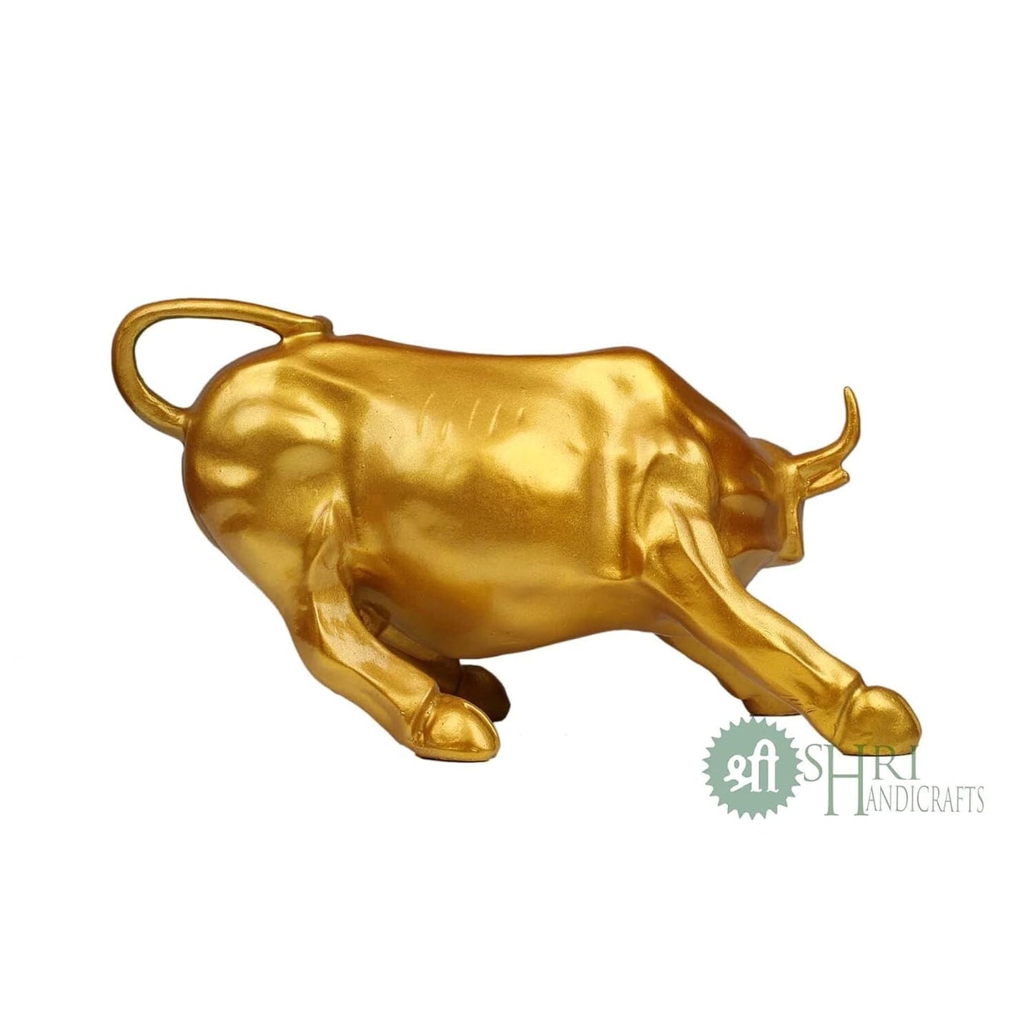 Polyresin Geometric Statue Bull Sculpture Animal Idol Figurine Home Decor