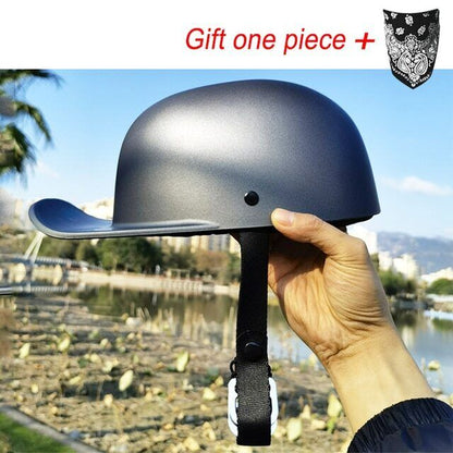 DOT Motorcycle Open Face Helmets Quick Release Summer Adults Baseball Cap Gift