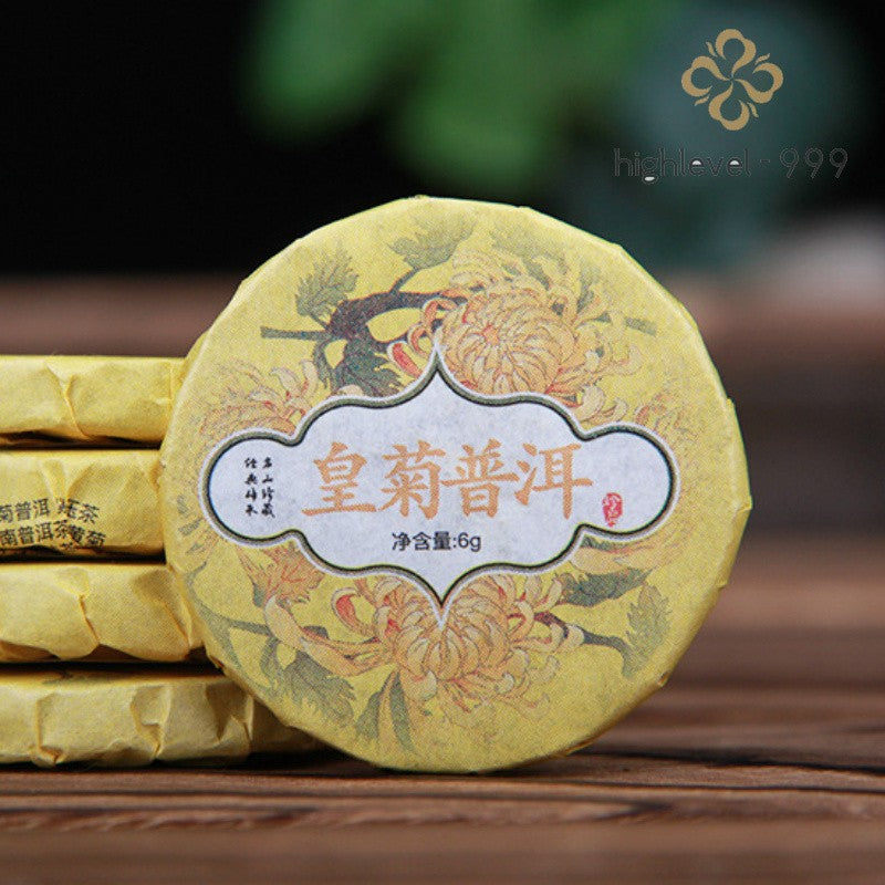 500g Chrysanthemum Ripe Pu'er Mini Tuocha Yunnan Loose Blended Scented Tea