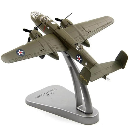 1/144 Scale B-25 Bomber Mitchell Alloy Aircraft Model Plane Souvenir Display