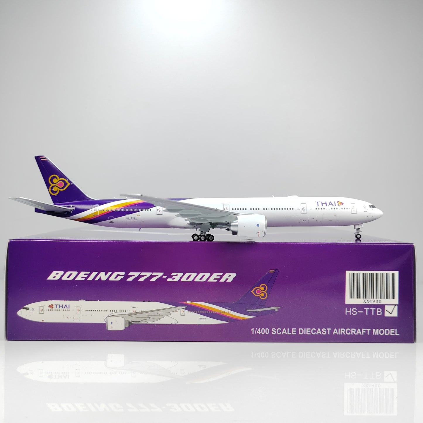 1:400 JC Wings THAI BOEING B777-300ER Passenger Airplane Diecast Model