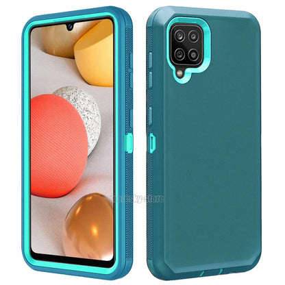 For Samsung Galaxy A42 5G Shockproof Rugged Rubber Case Phone Cover + Stylus