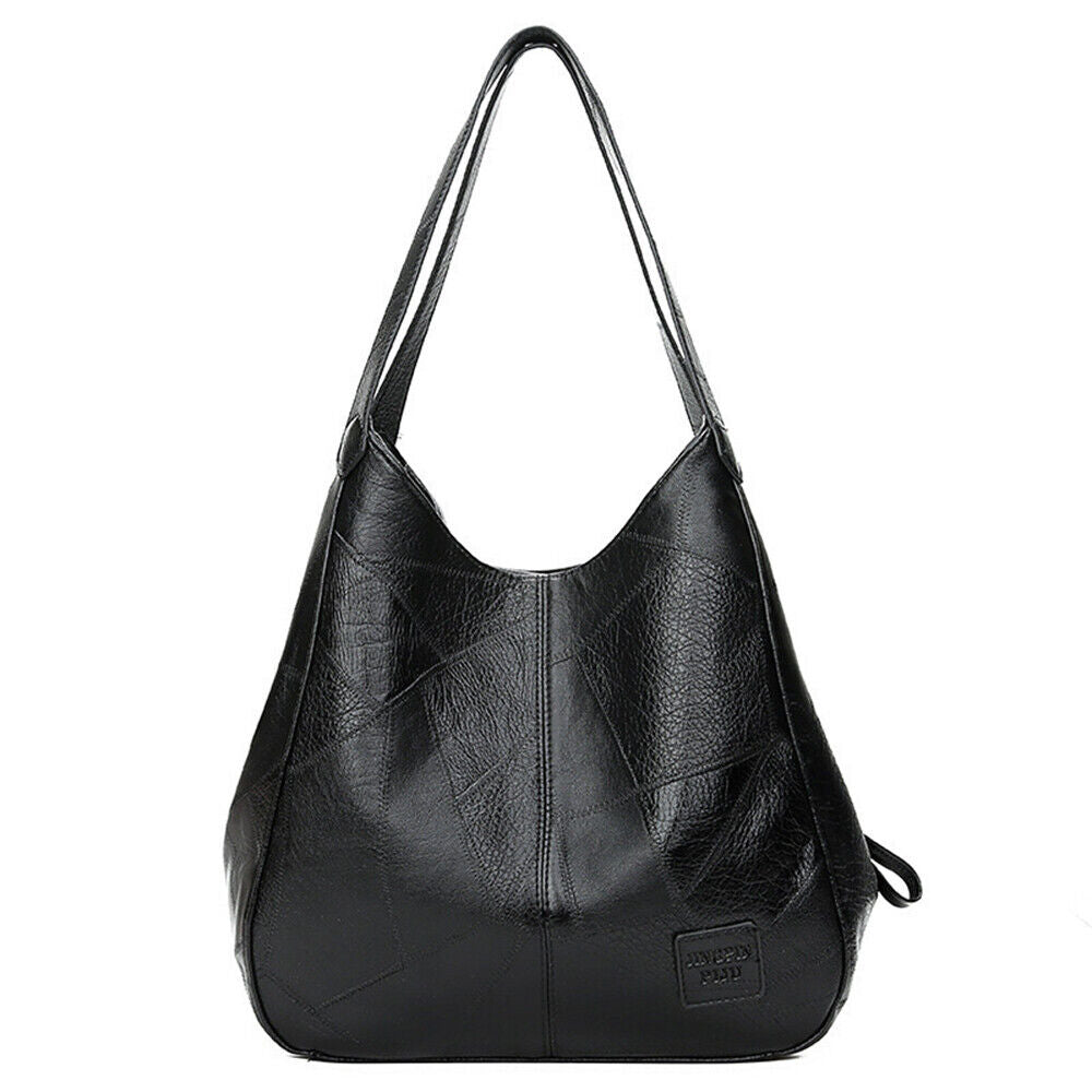 Women Designer Leather Shoulder Bag Large Capacity Ladies Handbag Hobo Tote