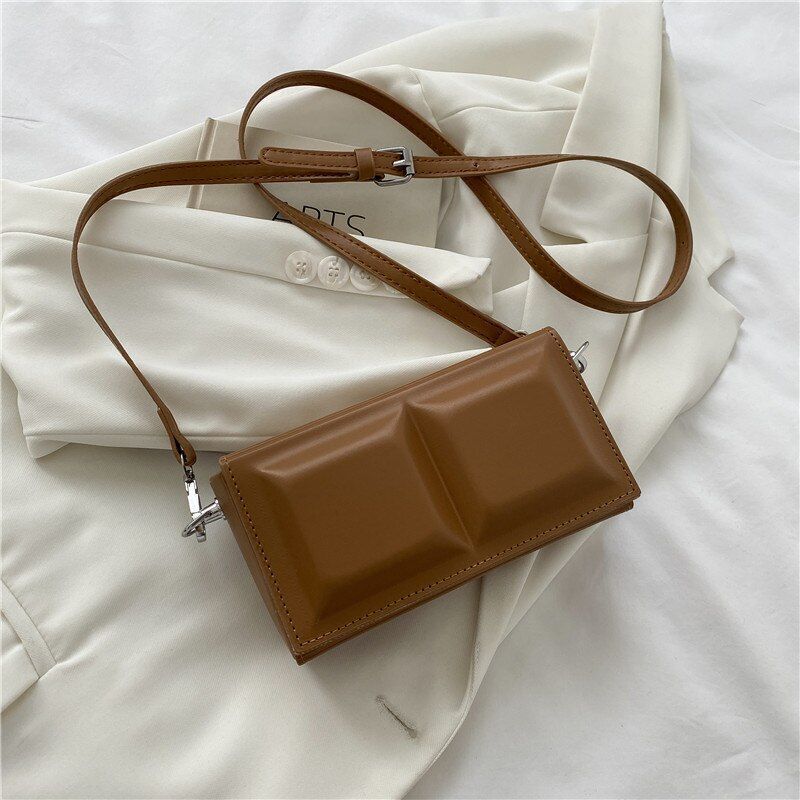 Crossbody Bag Casual Shoulder Bag Solid Color Messenger Bag 17*9*5 CM /9*10*6 CM