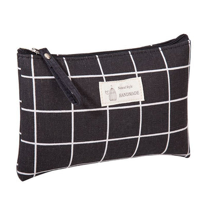 Canvas Makeup Bags Multicolor Pattern Cosmetic Travel Organizer Pouch 21*13*1 CM