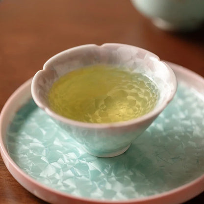 90ml Ceramic Crystal Glaze Handmade Tea Bowl Tea-tasting Personal Cup Master Cup