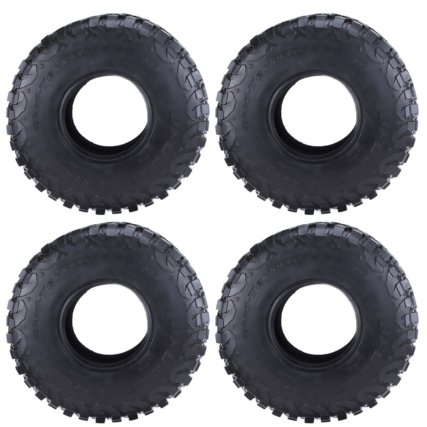 4Pack 1/10 RC Car 2.2'' Rubber Tire Tyre Cover For Axial SCX10 TRX4 D90 90046