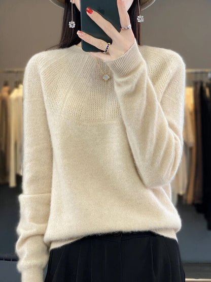 Autumn Winter Women Sweater O-Neck Pullovers Cashmere Knitwear Popular Clothes