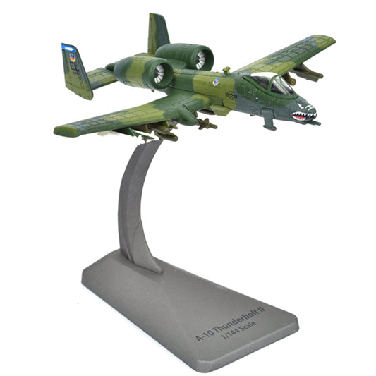 1/144 Scale Diecast Alloy A-10 Fighter Military Airplane Model With Stand